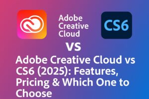 Adobe Creative Cloud vs CS6 (2025): Features, Pricing & Which One to Choose
