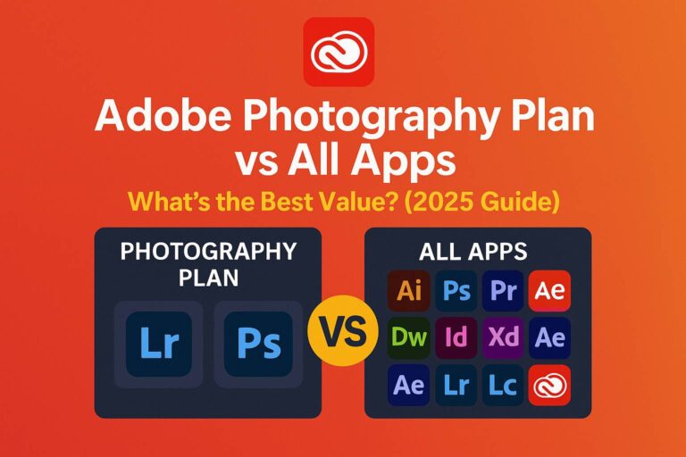 Adobe Photography Plan vs All Apps: What’s the Best Value? (2025 Guide)
