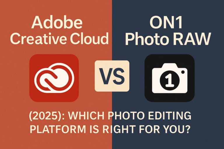 Adobe Creative Cloud vs ON1 Photo RAW (2025): Which Photo Editing Platform Is Right for You?