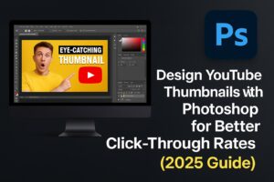 Design YouTube Thumbnails with Photoshop for Better Click-Through Rates (2025 Guide)