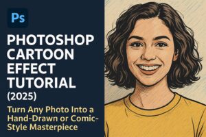 Photoshop Cartoon Effect Tutorial (2025): Turn Any Photo Into a Hand-Drawn or Comic-Style Masterpiece