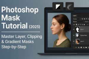 Photoshop Mask Tutorial (2025): Master Layer, Clipping & Gradient Masks Step-by-Step