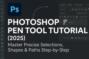 Photoshop Pen Tool Tutorial (2025): Master Precise Selections, Shapes & Paths Step-by-Step