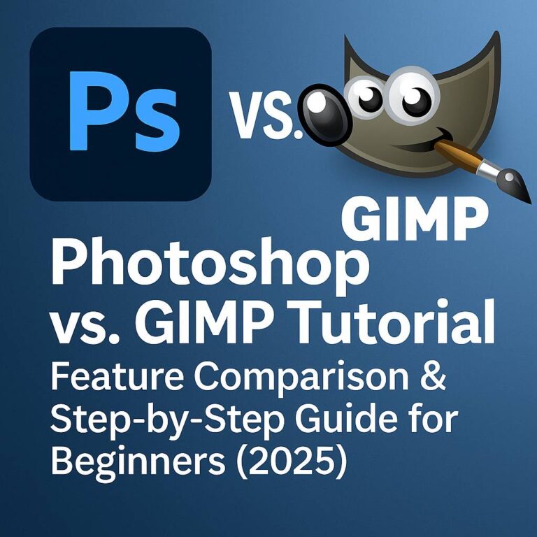 Photoshop vs GIMP Tutorial: Feature Comparison & Step-by-Step Guide for Beginners (2025)